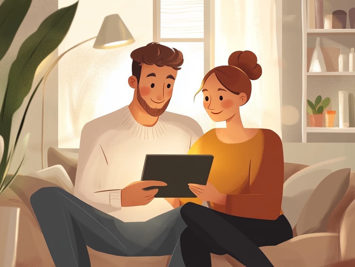 Jeune investisseuse française consultant son portefeuille d'actions sur smartphone