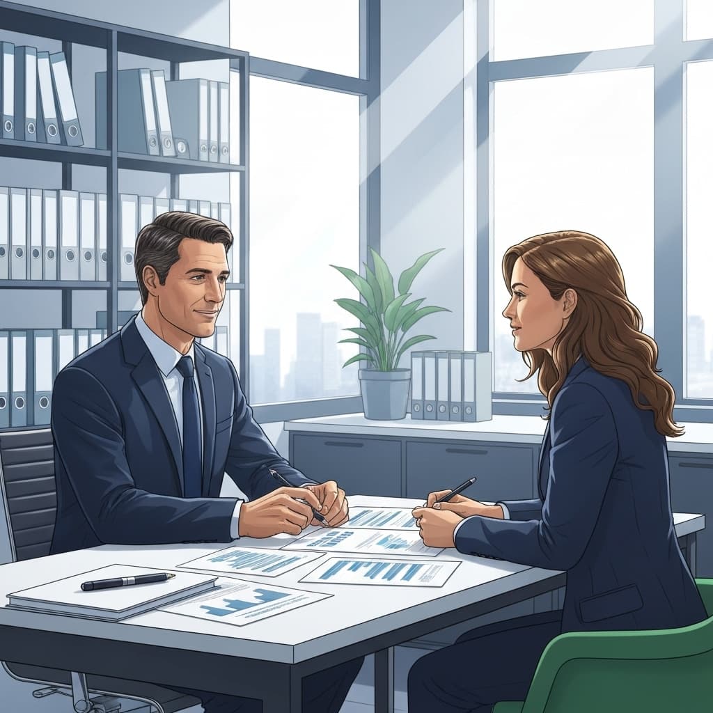 Professionnel consultant un expert en gestion de patrimoine pour optimiser son épargne retraite