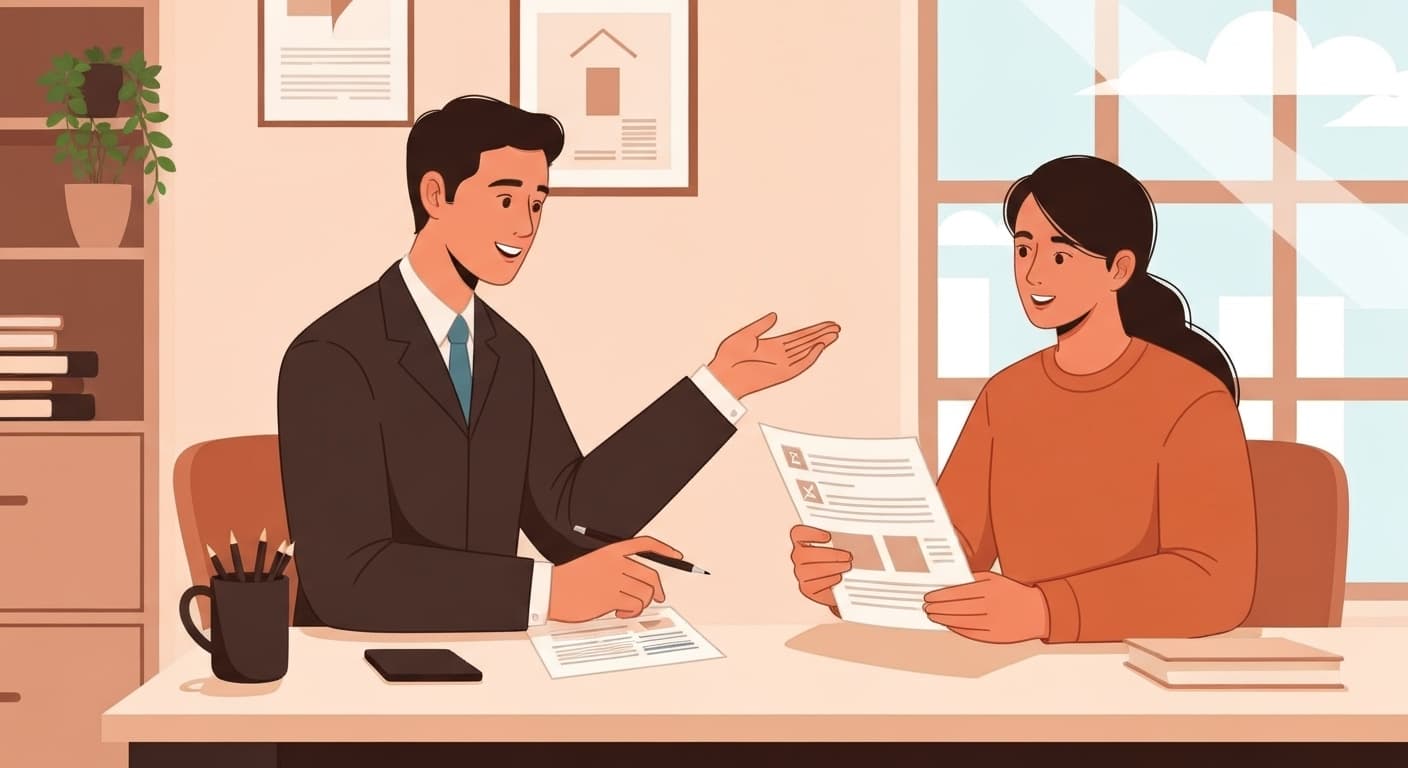 Conseiller France Épargne accompagnant un propriétaire-bailleur dans la sélection de sa GLI