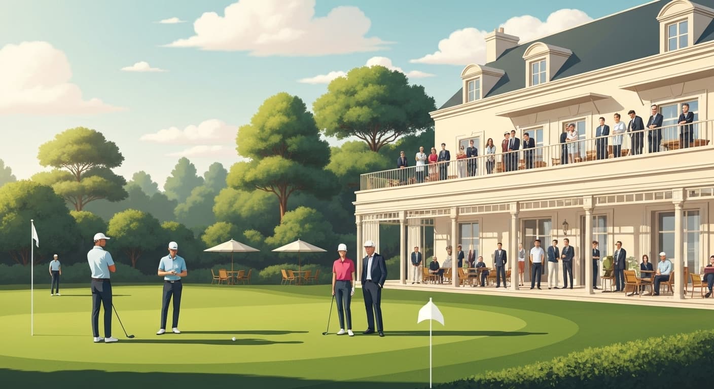 Tournoi de golf en country club français