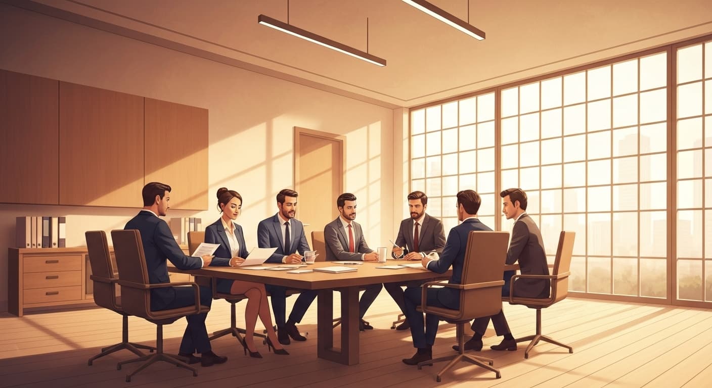 Réunion d'experts en gestion de patrimoine analysant des fonds de capital-investissement