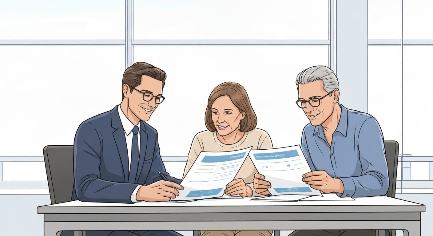 Famille française devant leur maison équipée de panneaux solaires photovoltaïques