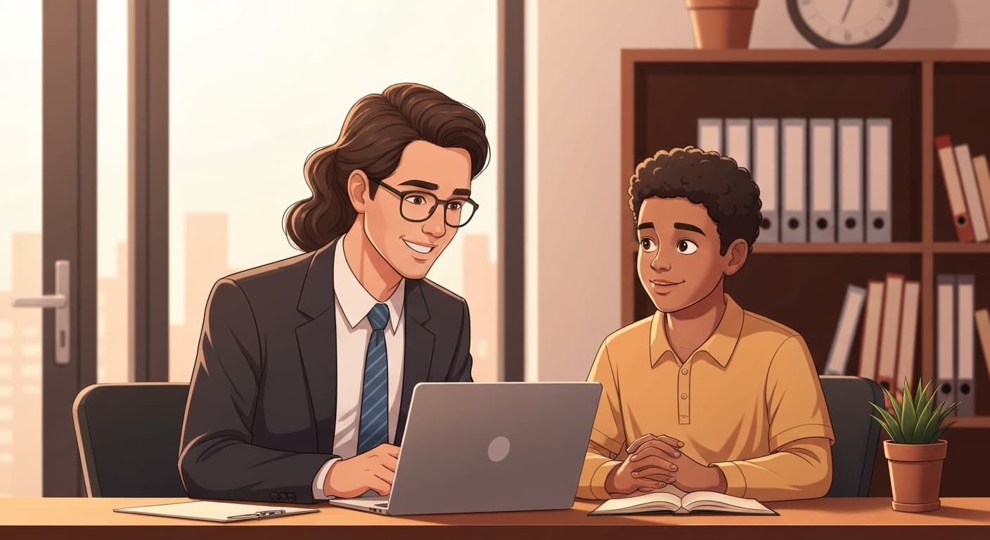 Conseiller France Épargne accompagnant un étudiant pour choisir son assurance