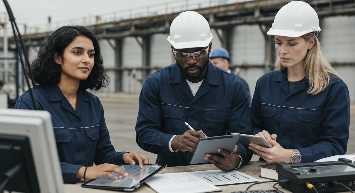 Équipe spécialisée en gestion de crise environnementale et dépollution industrielle
