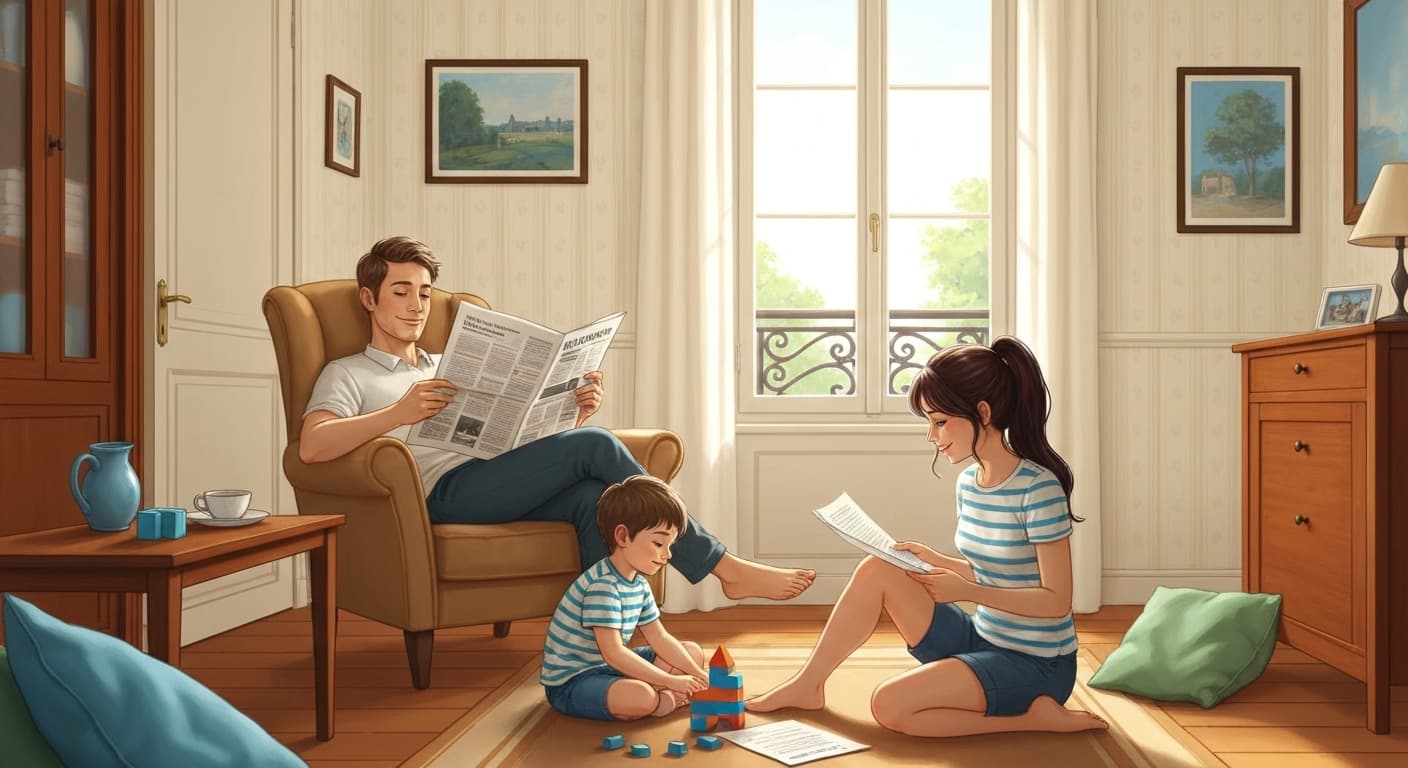 Famille protégée par une assurance emprunteur adaptée