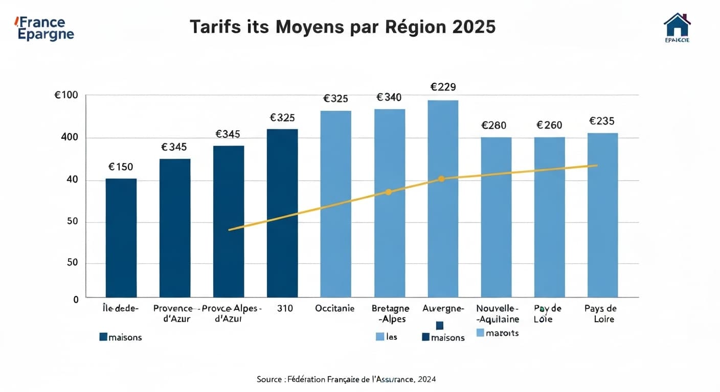 Comparaison des tarifs d'assurance résidence secondaire par région en France