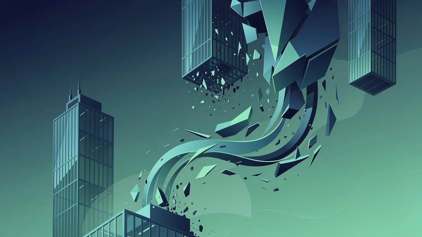 Illustration abstraite de l'immobilier et du marché immobilier - SCPI PAREF Hexa : chute de 18 % du prix des parts, le marché