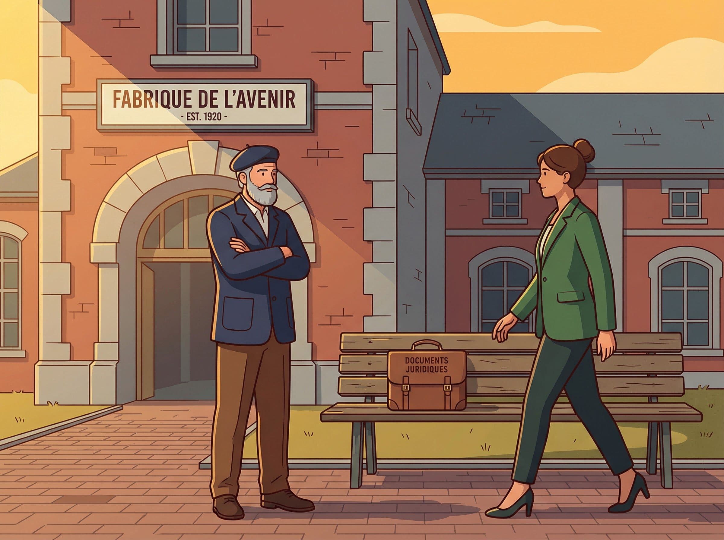 Entrepreneur français préparant la transmission de son entreprise familiale avec le Pacte Dutreil