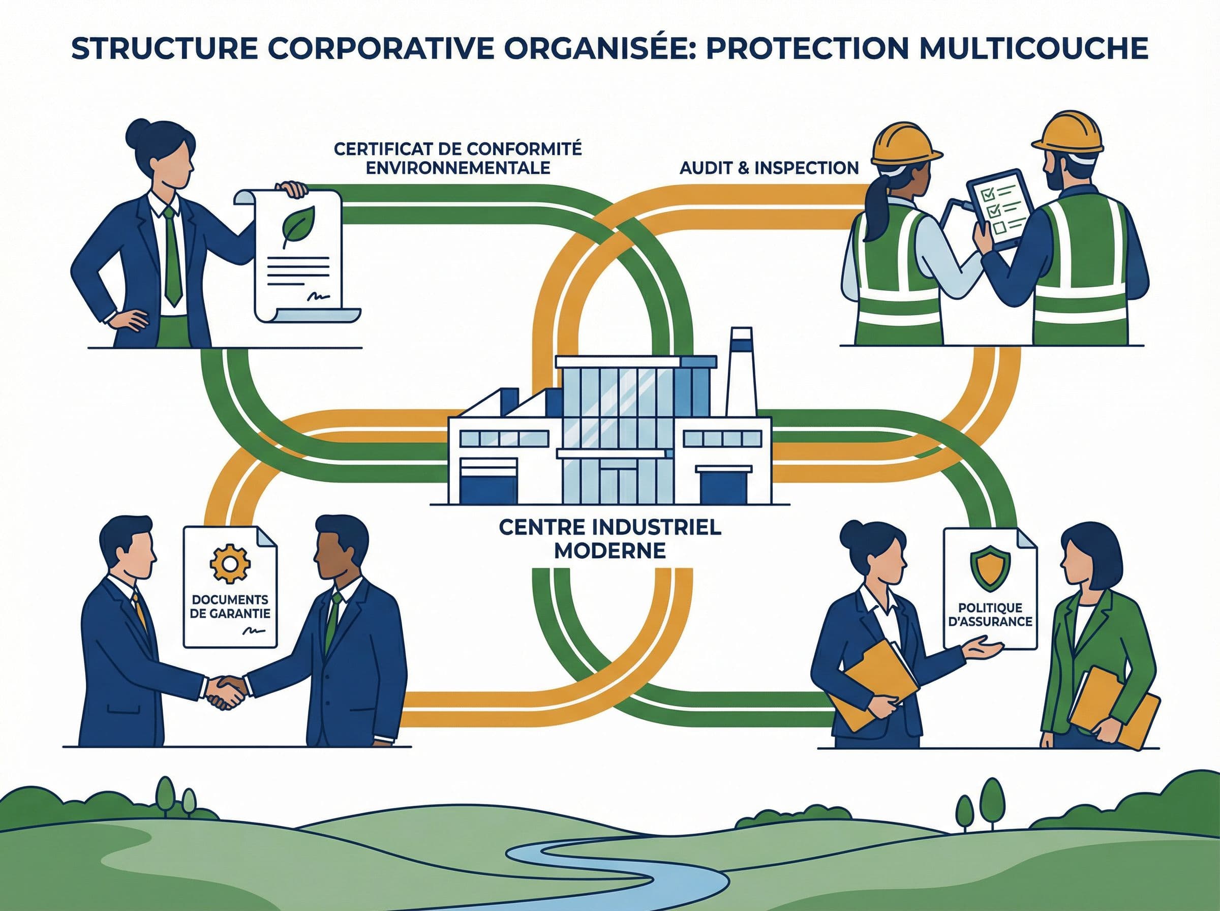 Structuration juridique d'entreprise pour limiter la responsabilité environnementale