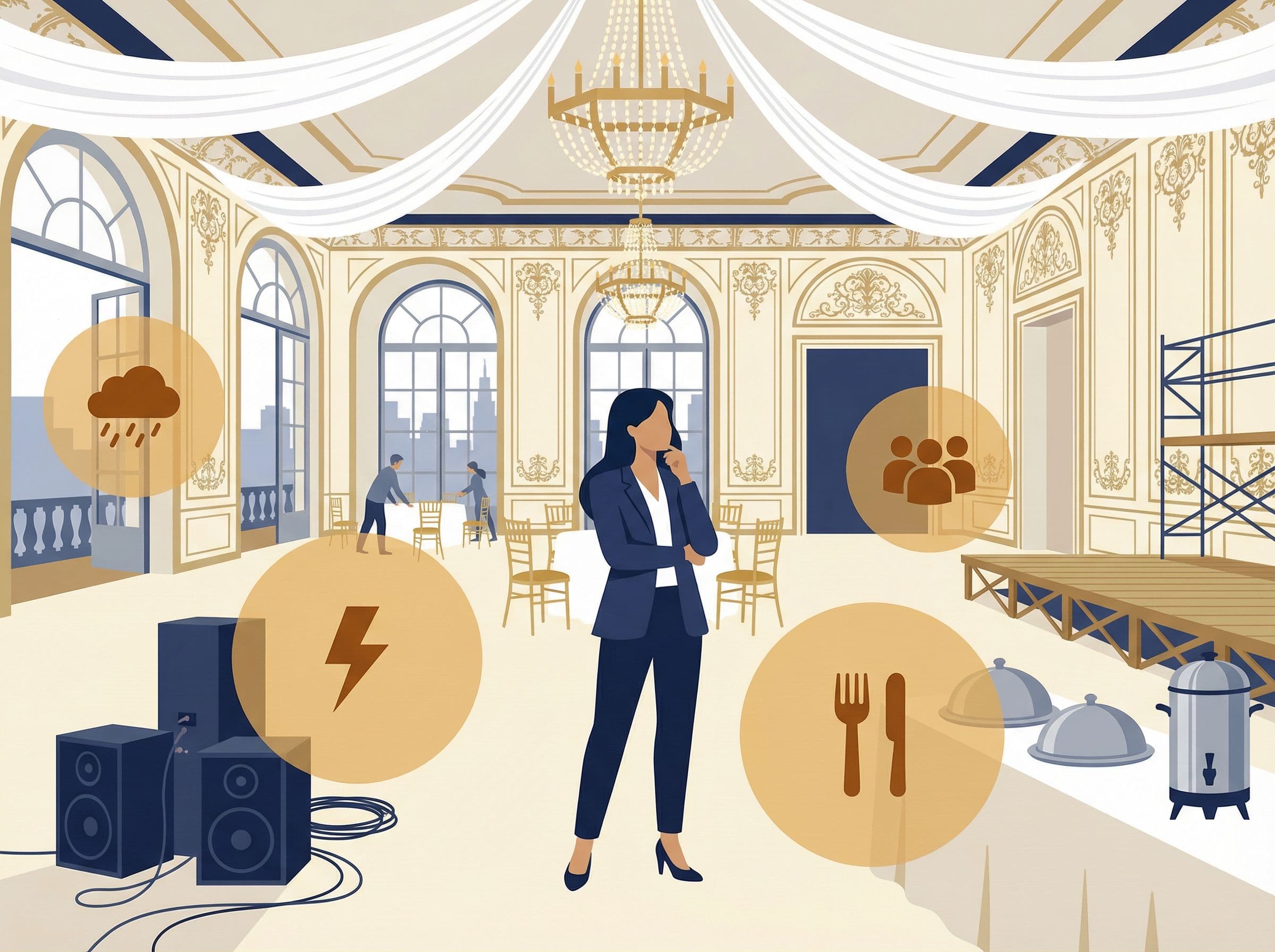 Organisateur d'événements français identifiant les risques cachés lors d'un grand événement