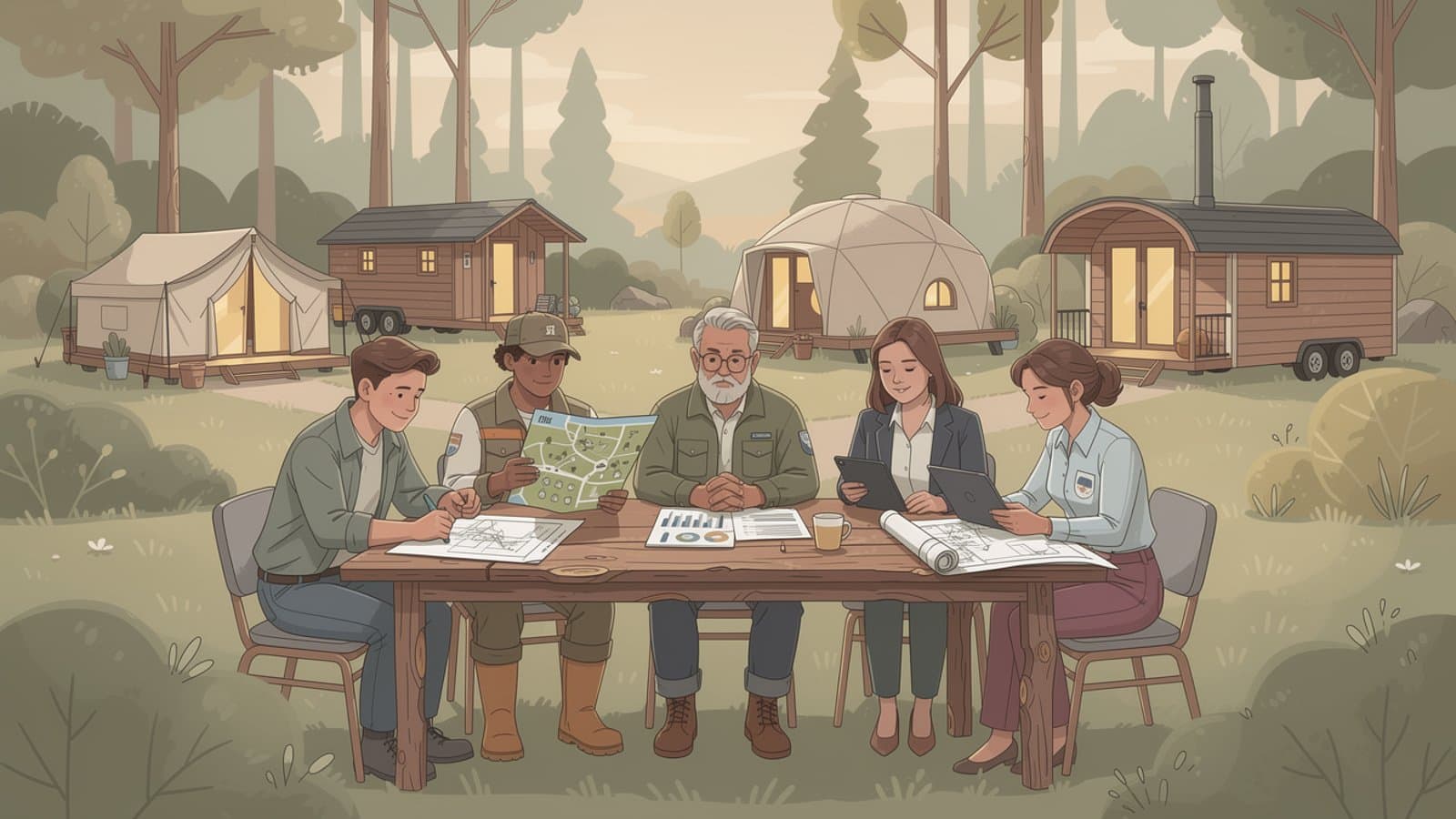 Illustration des différents profils d'exploitants d'hébergements insolites en France