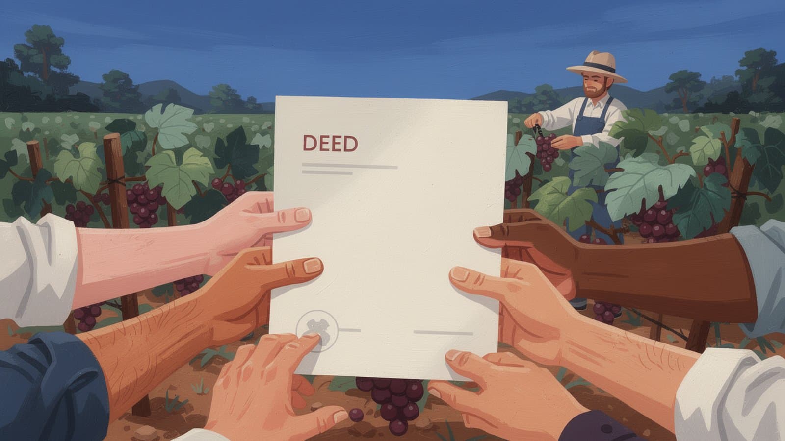 Schéma de fonctionnement d'un groupement foncier viticole en France