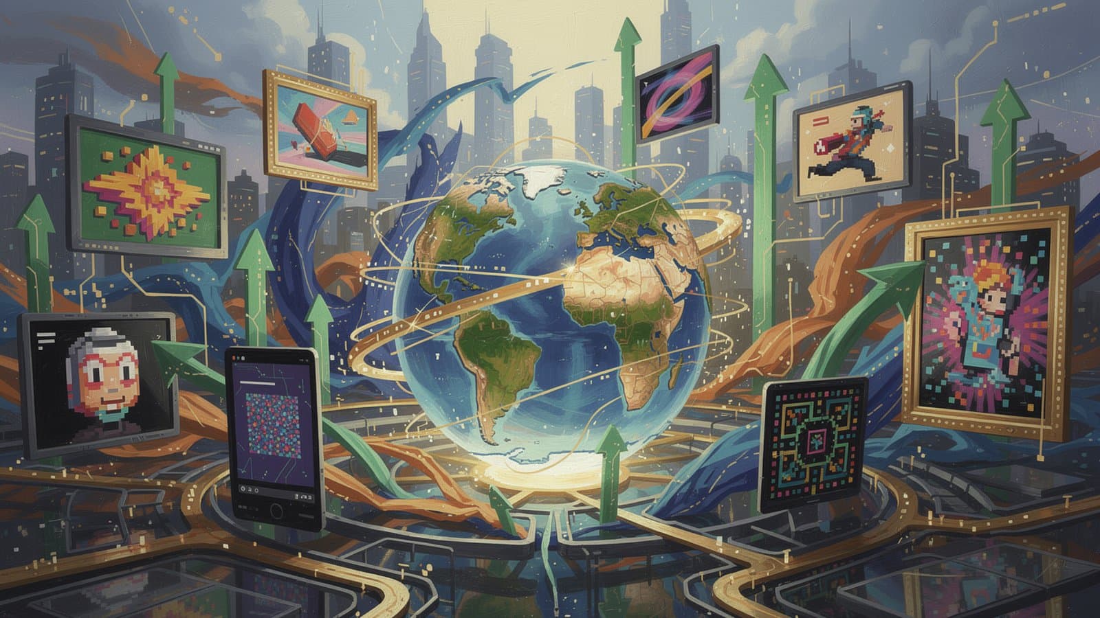 Vue d'ensemble du marché mondial des NFTs et de l'art numérique