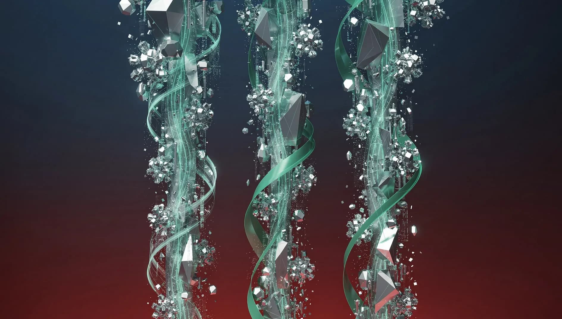 Visualisation abstraite de signaux économiques convergents et de tensions sur les marchés financiers mondiaux