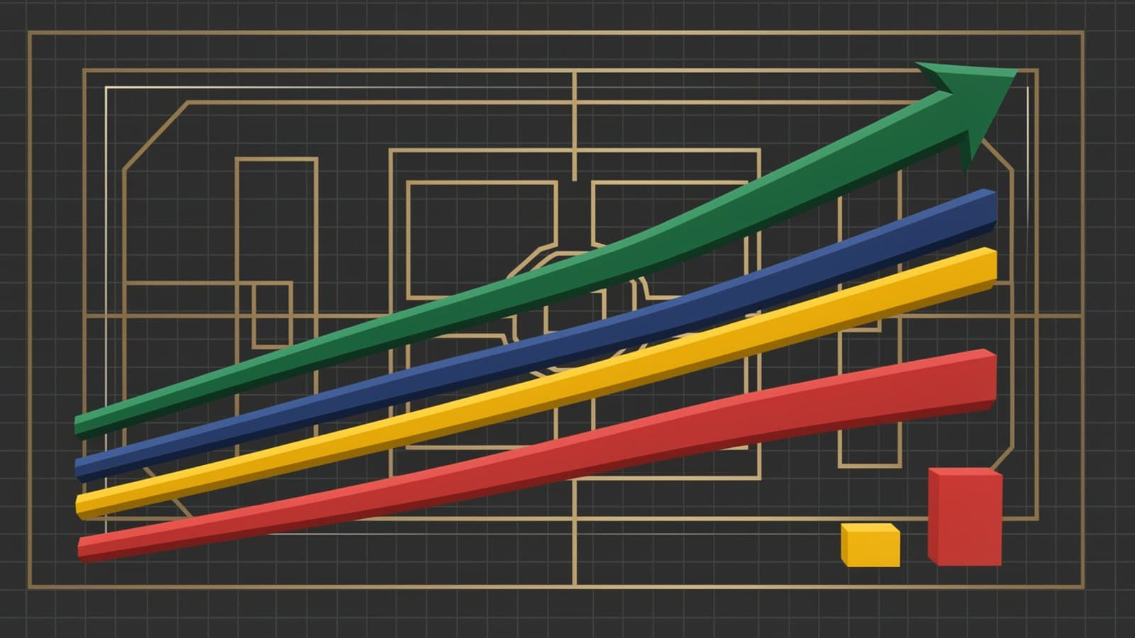 Graphique montrant l'évolution du capital sur 20 ans selon le niveau de coût annuel de 0,54 % à 2,80 %