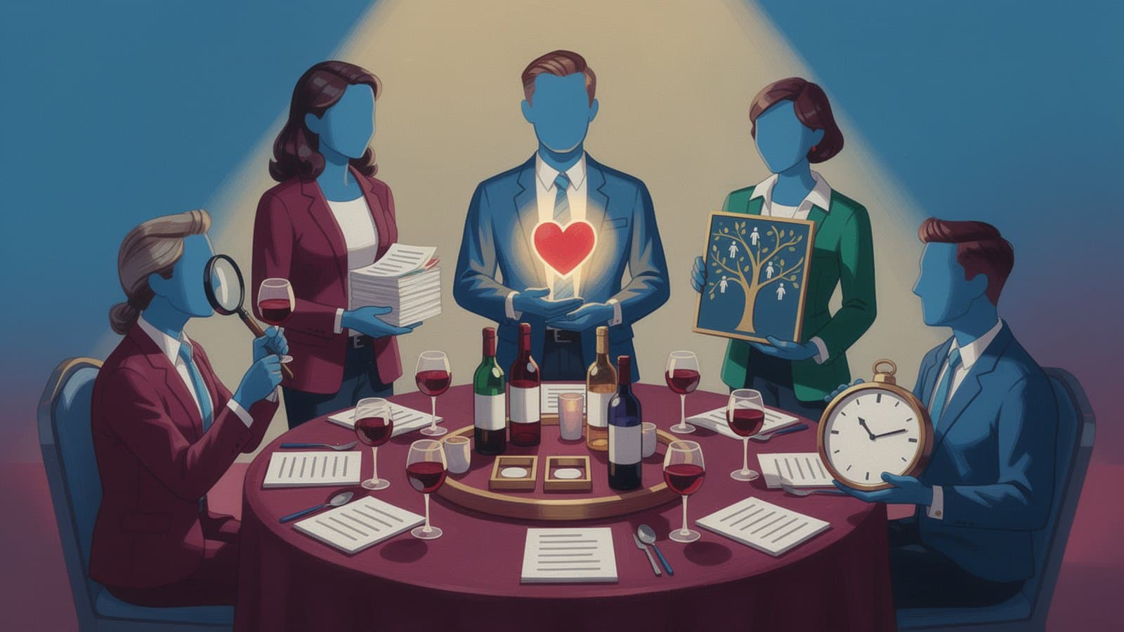 Illustration des différents profils d'investisseurs en wine funds