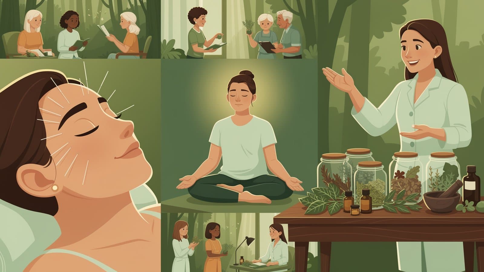 Consultation chez un praticien en médecines douces