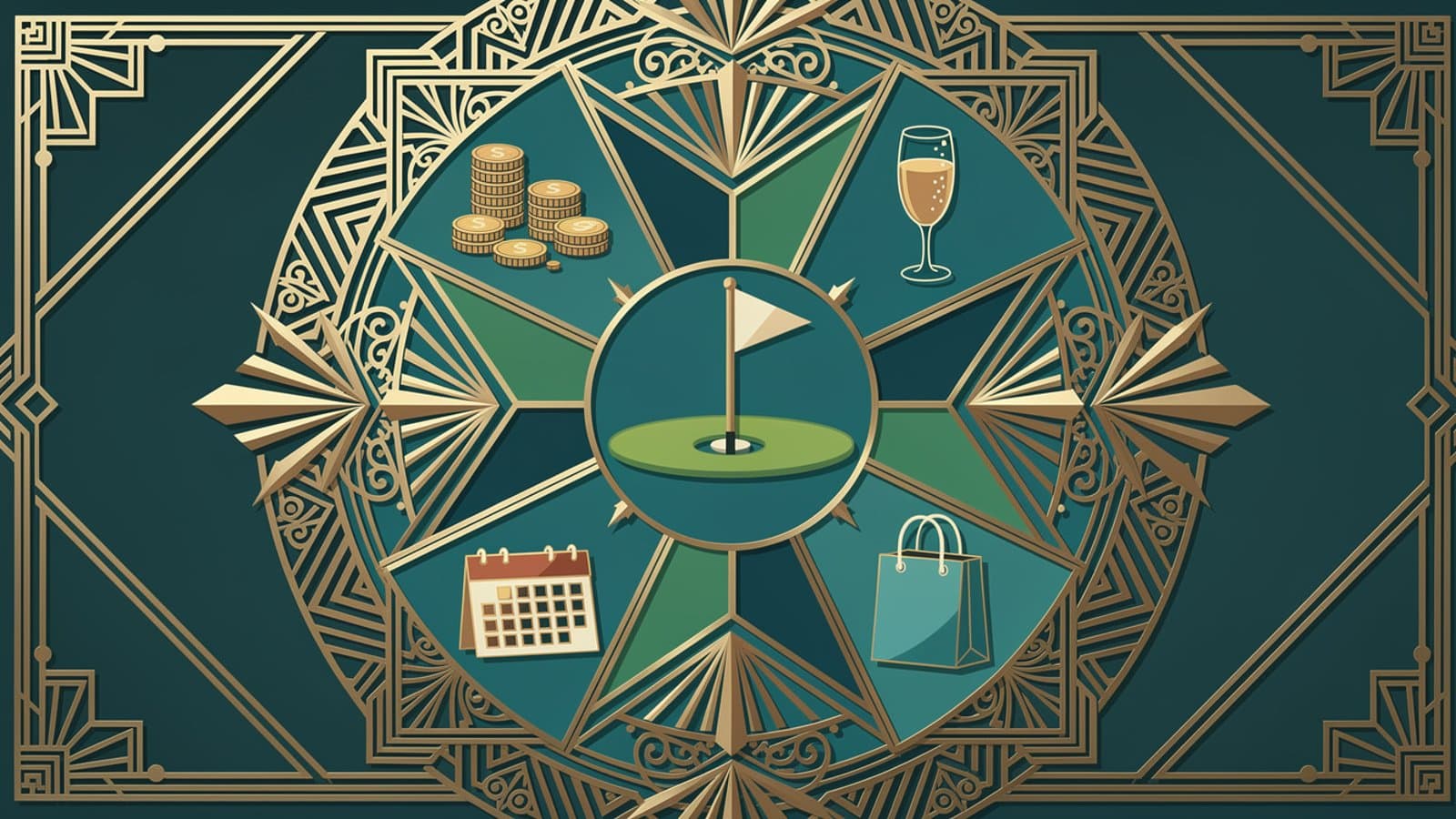 Schéma illustrant les composantes d'un investissement golfique