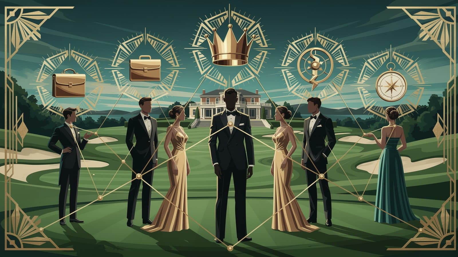 Illustration des différents profils d'investisseurs dans un domaine golfique