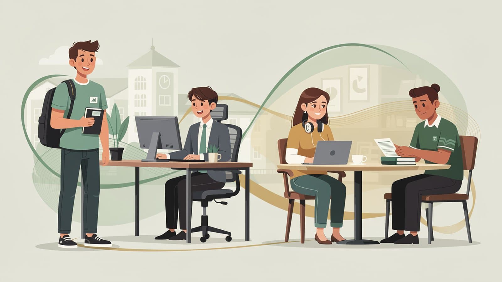 Illustration des différentes options de mutuelle pour les jeunes étudiants et actifs