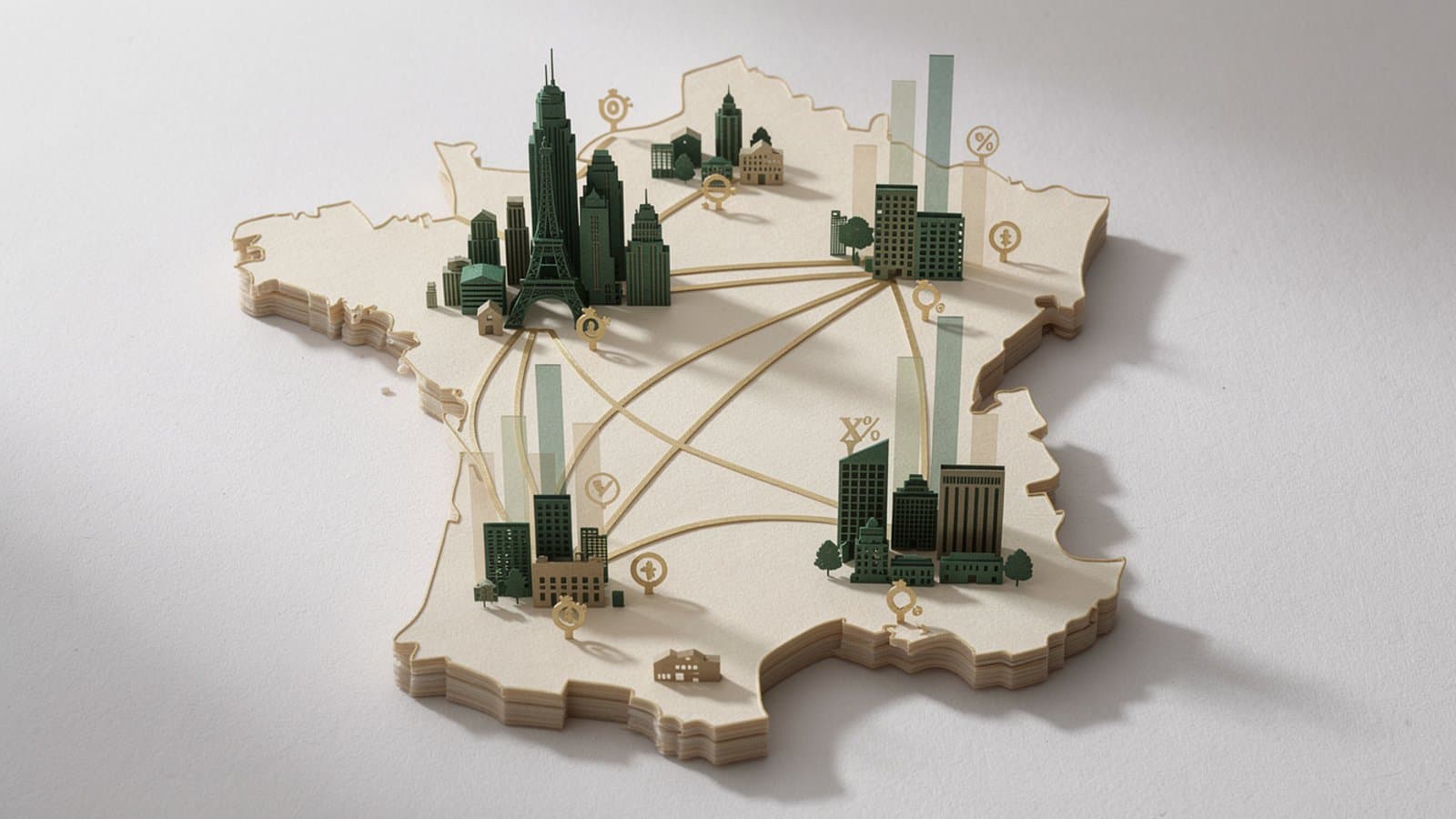 Carte de France des principales villes pour l'investissement en coliving