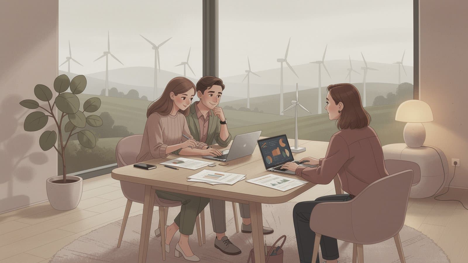 Étapes d'investissement dans un projet éolien avec France Épargne