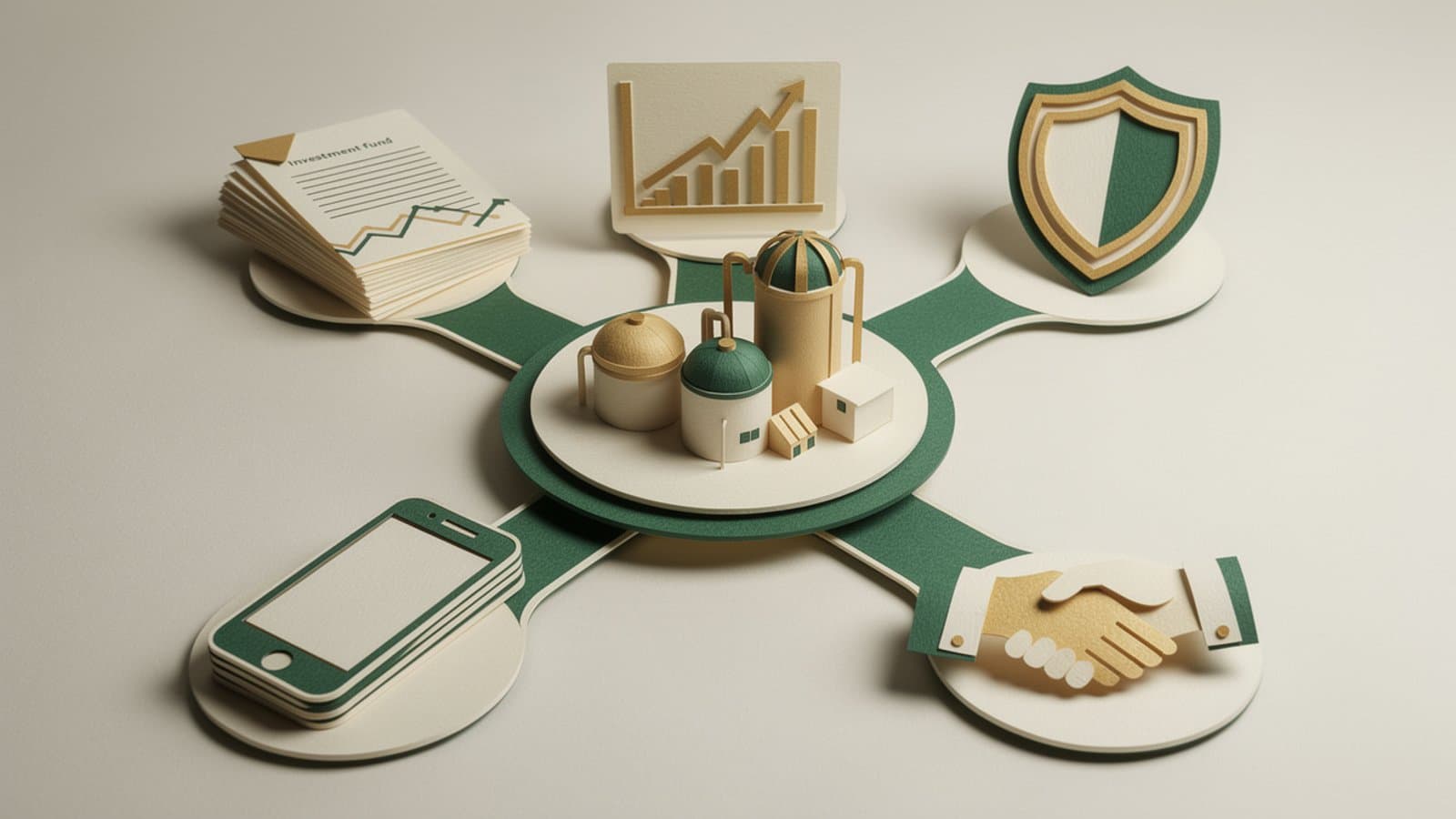 Schéma explicatif des différents véhicules d'investissement dans le biogaz en France