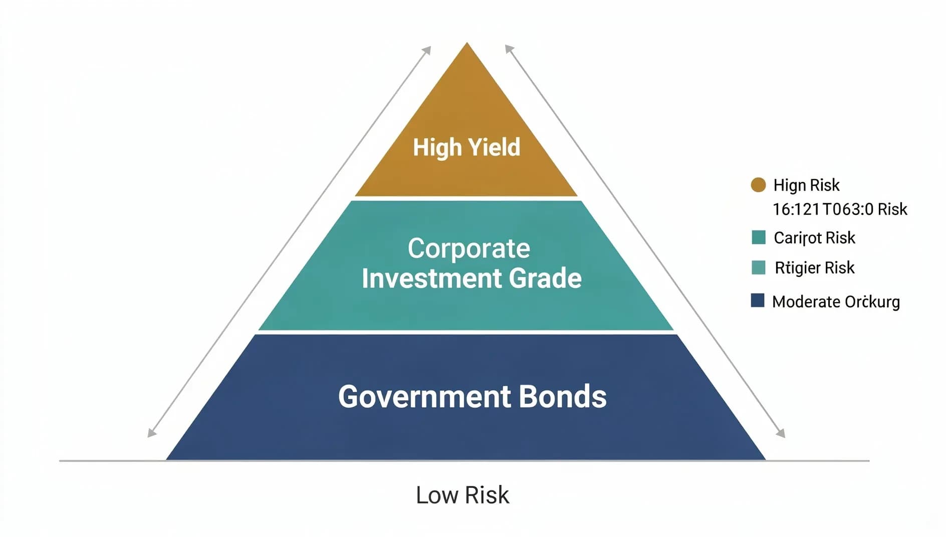 Graphique comparant les rendements des principales catégories d'obligations en 2026, montrant la progression du risque et du rendement des OAT aux obligations high yield