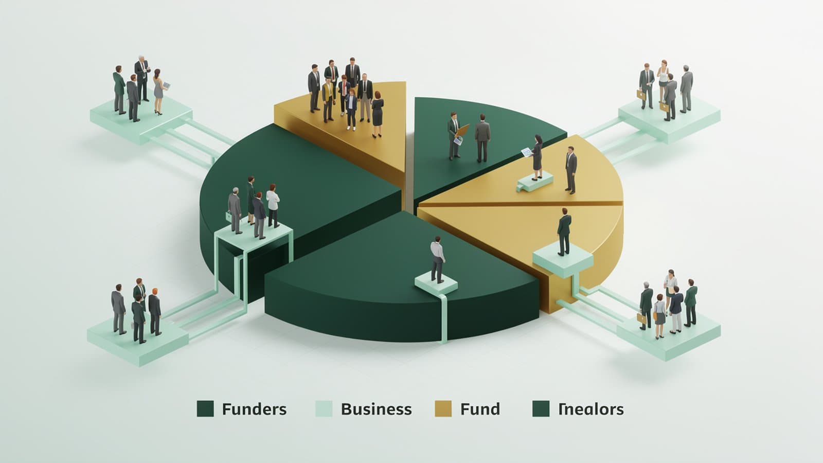 Structure capitalistique d'une startup française en phase d'amorçage avec répartition entre fondateurs et investisseurs