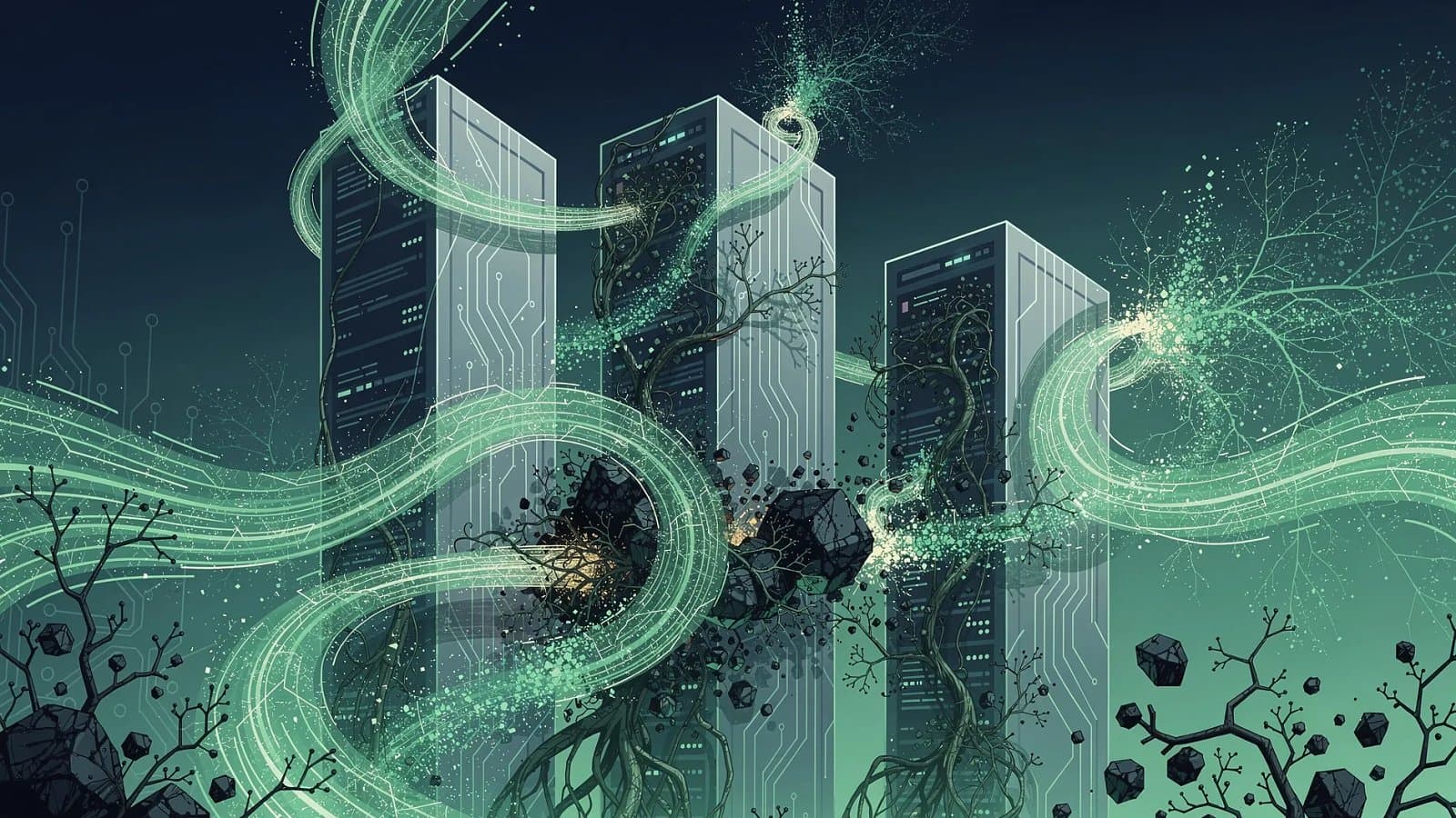 Illustration abstraite de la finance durable et ESG - Pure DC, soutenu par Oaktree, vendra des crédits carbone aux