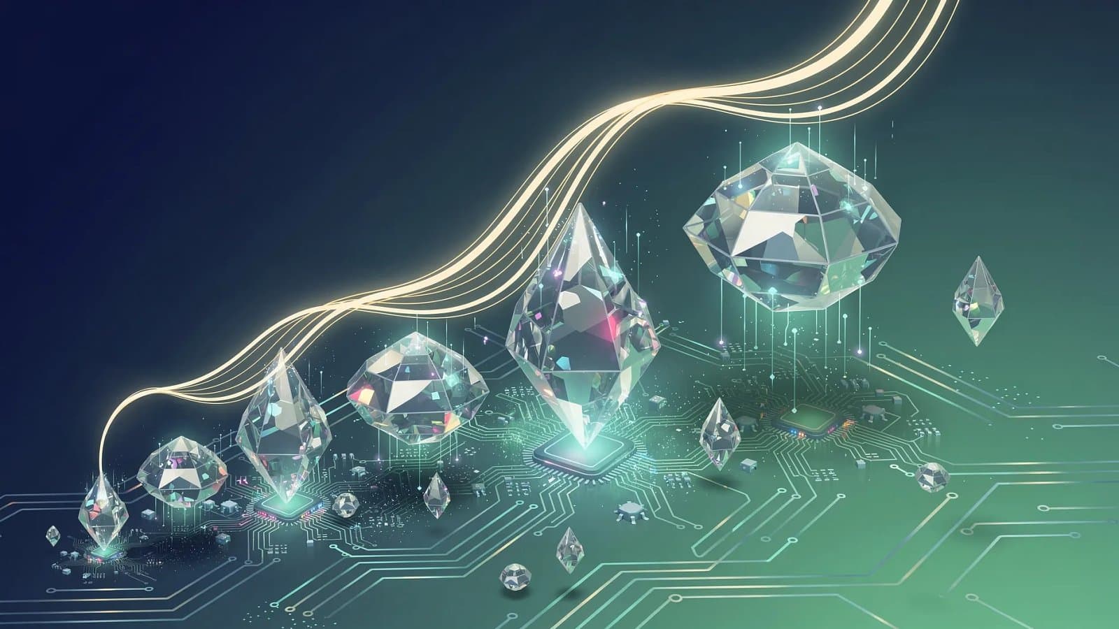 Visualisation abstraite de la tension entre la remontée des taux directeurs et la valorisation des actifs risqués sur les marchés financiers