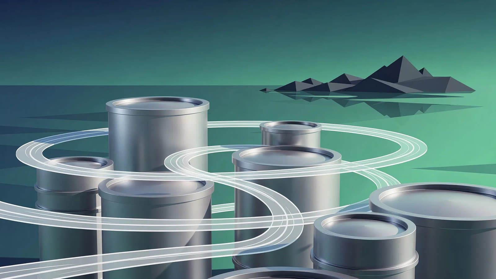 Visualisation abstraite d'une filière nucléaire modulaire et de flux d'énergie bas carbone en Europe du Nord