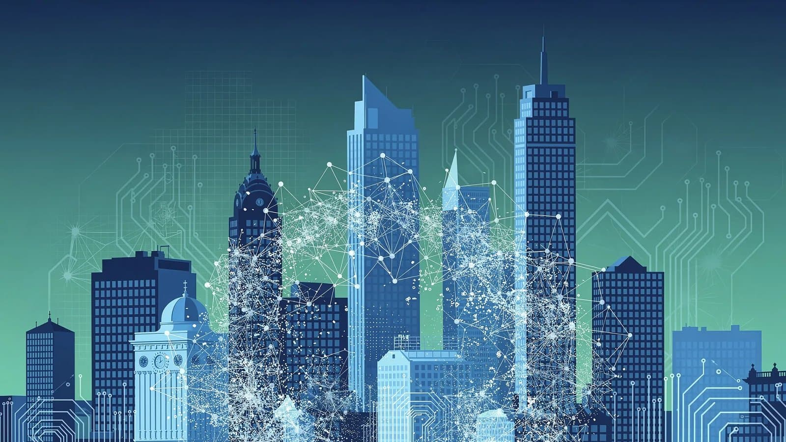 Visualisation abstraite des réseaux financiers européens fragilisés par la concentration des risques liés à l'intelligence artificielle
