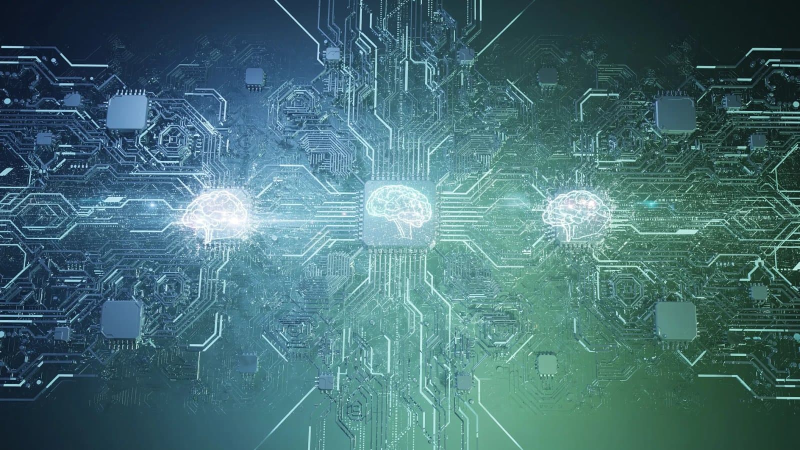 Visualisation abstraite de circuits mémoire saturés et de flux de données convergeant vers des structures d'intelligence artificielle